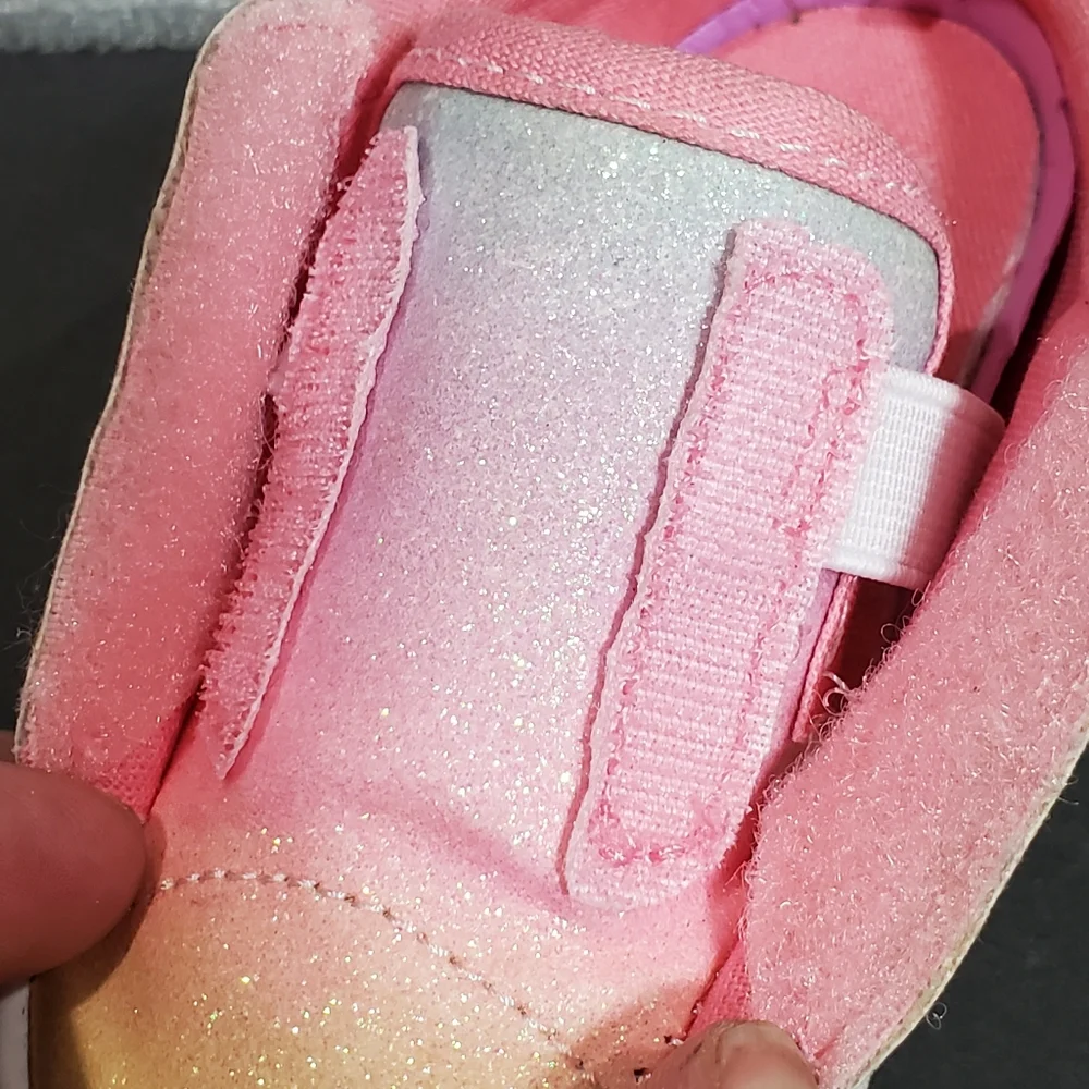 Wonder Nation Infant Laceless Multi-Color Sparkly Slip-On Casual Sneaker Size 5T